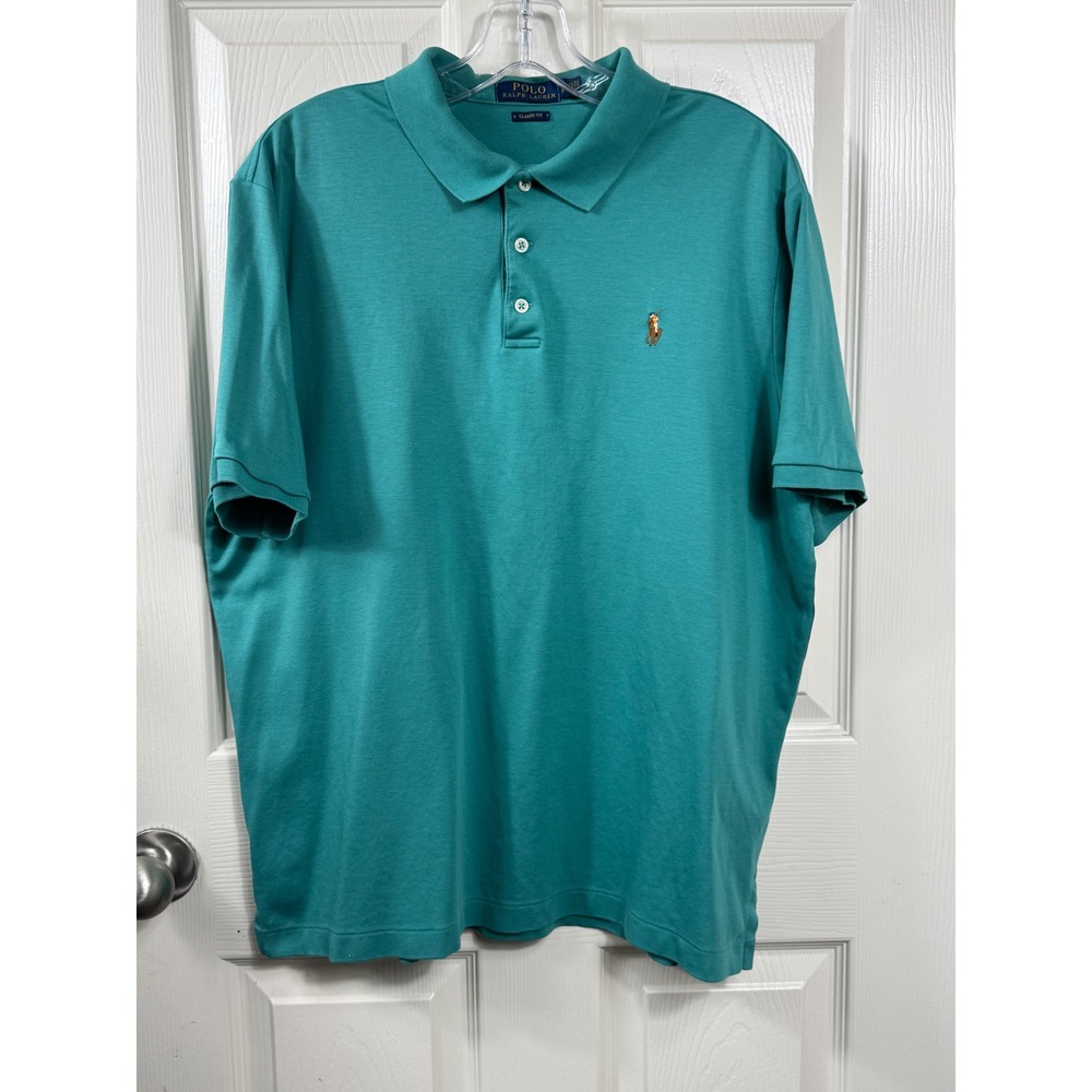 Polo Ralph Lauren Golf Polo Shirt Classic Fit Casual Green Men's L